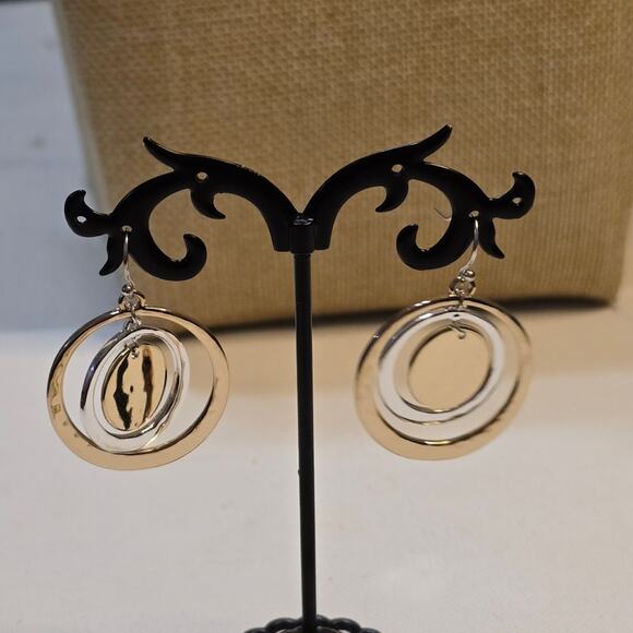 Robert Lee Morris Mixed Metals Chandelier‎ Earrings New - Picture 4 of 4